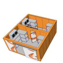 The complete set of equipment in the cold storage is installed with small fruit and vegetable cold storage and fresh-keeping sto